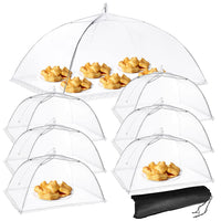 4 Pack Mesh Food Covers 17 inch, Large and Tall Food Covers, Pop-Up Mesh Food Covers Tent Umbrella for BBQs, Outdoors, Screen Tents, Parties Picnics, Fruit Cover