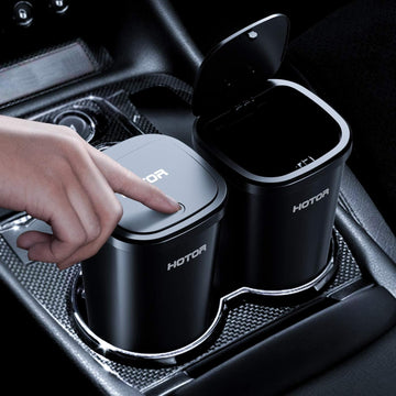 2 Car Trash Cans, Trash Cup with 30 Additional Trash Bags 