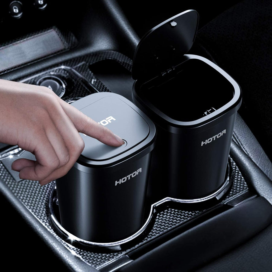 2 Car Trash Cans, Trash Cup with 30 Additional Trash Bags 