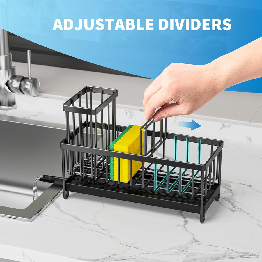 Black Sponge Holder for Kitchen Sink