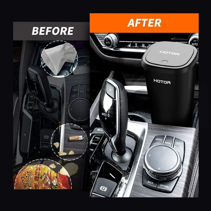 2 Car Trash Cans, Trash Cup with 30 Additional Trash Bags 