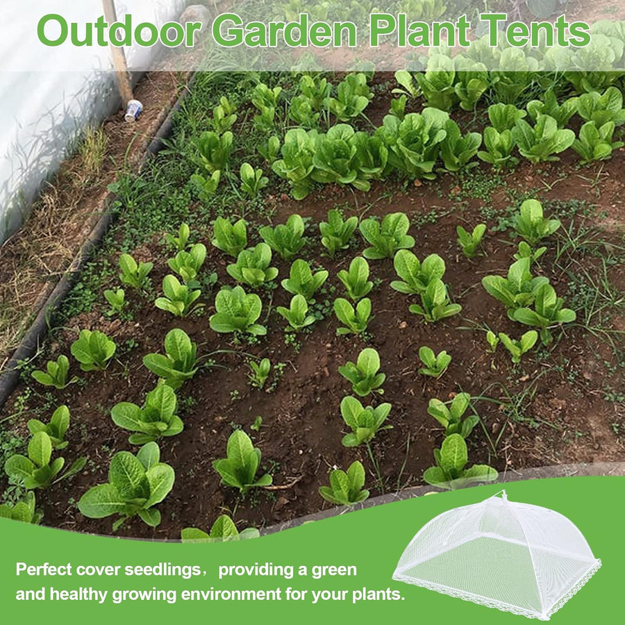 4 Pack Mesh Food Covers 17 inch, Large and Tall Food Covers, Pop-Up Mesh Food Covers Tent Umbrella for BBQs, Outdoors, Screen Tents, Parties Picnics, Fruit Cover
